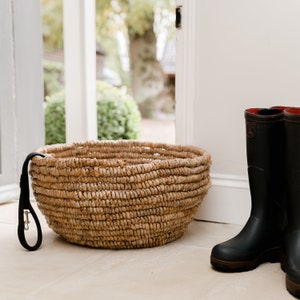 Large Rolled Banana Leaf Woven Bowl