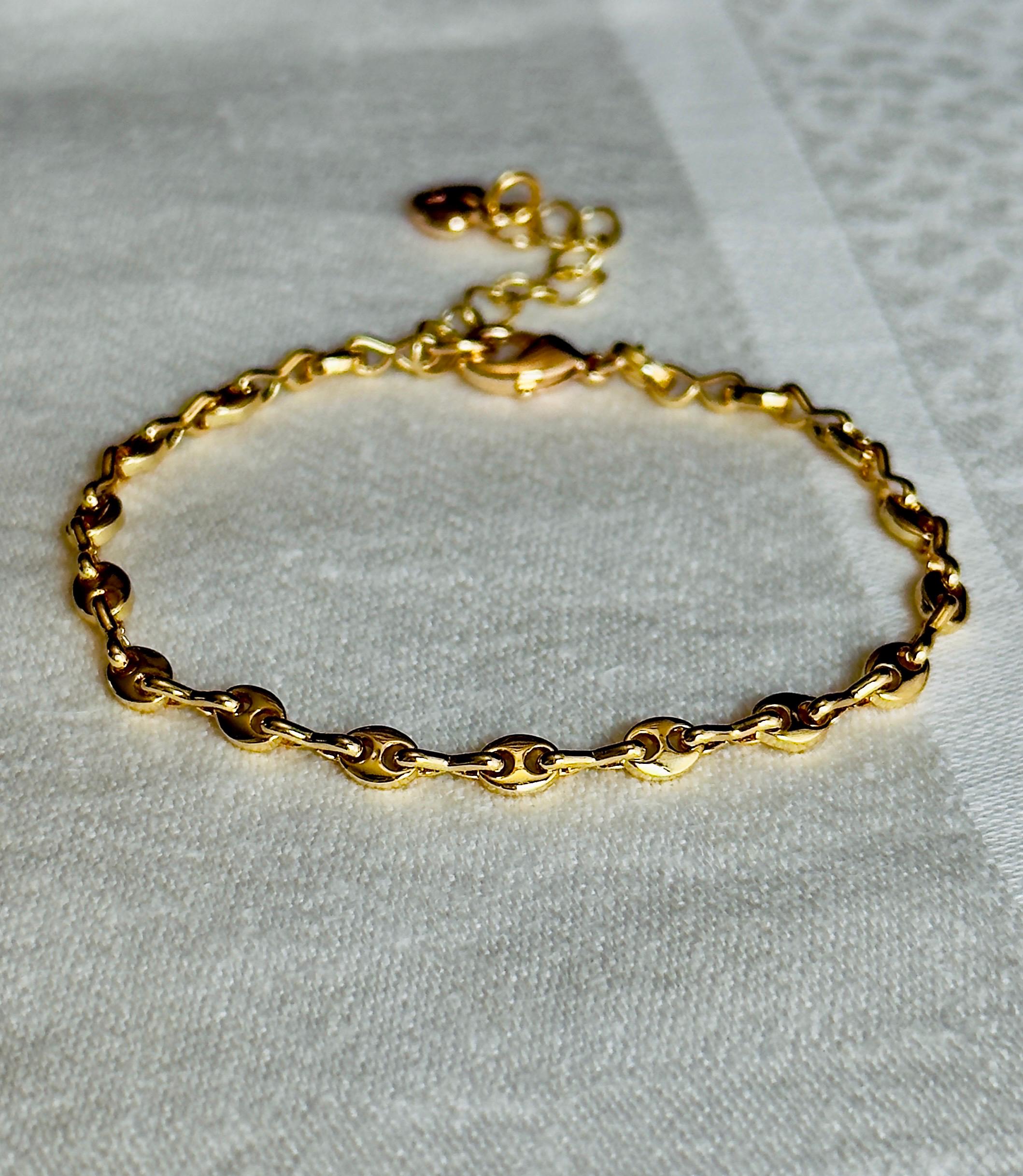 Bracelets plaqué or 18 carats pour homme et femme