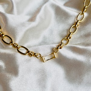 24K Gold Plated Brass Chain Bracelets High Quality Jewelry for women Valentine's Day gift large/thin chain links fashion trend image 9