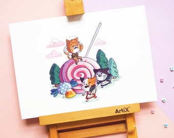 Hansel & Gretel Print | Lámina Hansel y Gretel