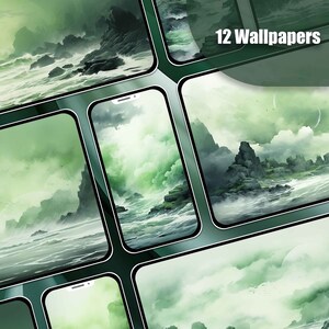 Ocean Wallpaper Green Wallpaper Mobile Lockscreen Desktop Screensaver iPhone Wallpaper Android Wallpaper Phone Background