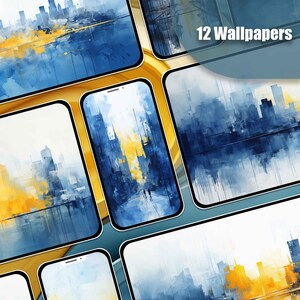 Stadt Wallpaper Blaue Wallpaper Gelbe Wallpaper Mobile Lockscreen Desktop Bildschirmschoner iPhone Wallpaper Android Wallpaper Phone Background