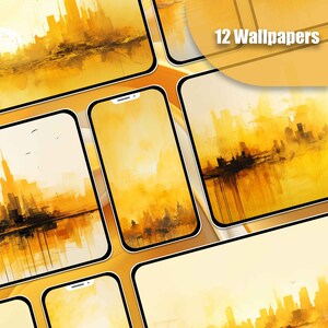 City Wallpaper Yellow Wallpaper Mobile Lockscreen Desktop Screensaver iPhone Wallpaper Android Wallpaper Phone Background