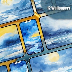 Ocean Wallpaper Blue Wallpaper Gelb Wallpaper Mobile Lockscreen Desktop Bildschirmschoner iPhone Wallpaper Android Wallpaper Phone Background