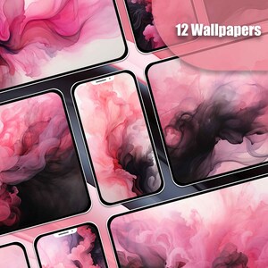 Abstract Wallpaper Pink Wallpaper Black Wallpaper Mobile Lockscreen Desktop Screensaver iPhone Wallpaper Android Wallpaper Phone Background