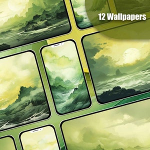 Ocean Wallpaper Green Wallpaper Yellow Wallpaper Mobile Lockscreen Desktop Screensaver iPhone Wallpaper Android Wallpaper Phone Background