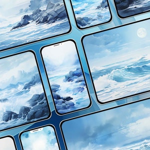 Ocean Wallpaper Blue Wallpaper Mobile Lockscreen Desktop Screensaver iPhone Wallpaper Android Wallpaper Phone Background