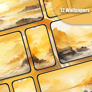 Ocean Wallpaper Gelbe Wallpaper Mobile Lockscreen Desktop Bildschirmschoner iPhone Wallpaper Android Wallpaper Phone Background