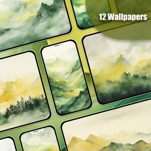Mountain Wallpaper Green Wallpaper Yellow Wallpaper Mobile Lockscreen Desktop Screensaver Phone Wallpaper Android Wallpaper Phone Background