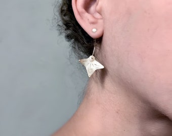 Starfish silver earing