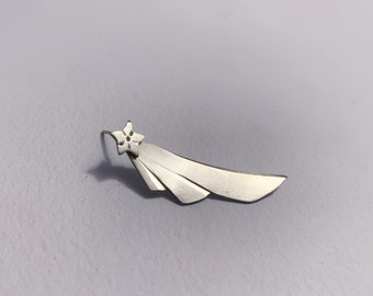 Shooting star silver earings