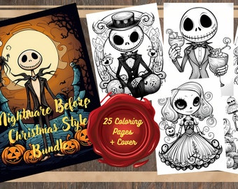 Nightmare before christmas the coloring book 