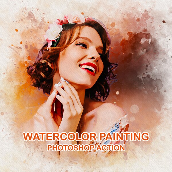 Photoshop Action Watercolor - Etsy