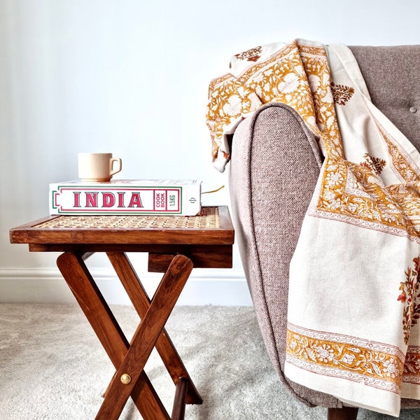 Rattan Side Table Etsy