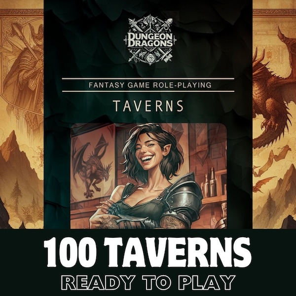 Tavern Dungeon Master Supplement for Dungeons and Dragons | DnD PDF Digital Download