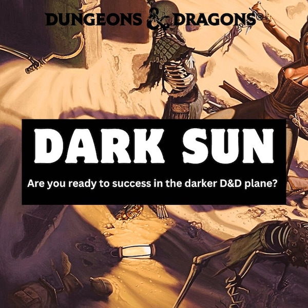 DARK SUN - Dungeon & Dragons - rpg - Campaign - DM resources - Full Manuals - Dungeon Dragons material - Books - Direct Download