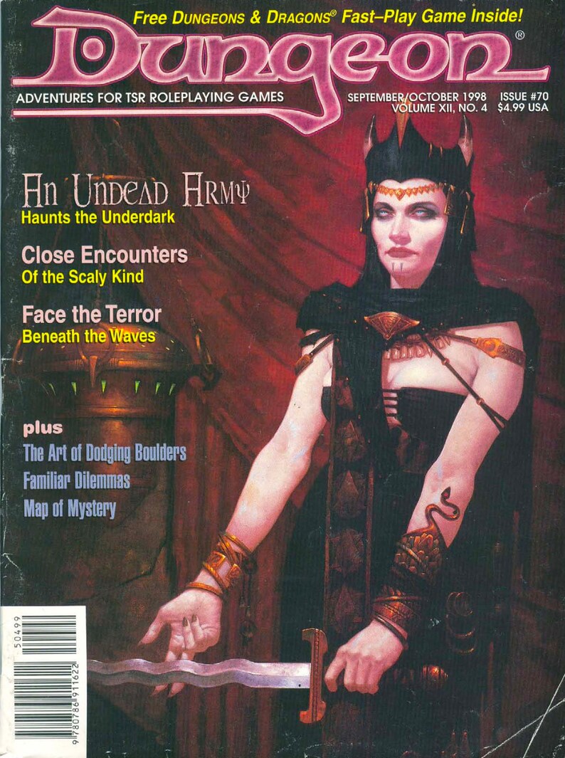 Dungeons and Dragons Magazine Dungeons and Dragons Books Dnd Gifts