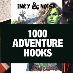 1000 GANCHOS DE AVENTURA / Descarga directa / Dungeon & Dragons / DM / 1k ideas para tus campañas / Campaña de Dungeon Master / dnd aventuras / cartas