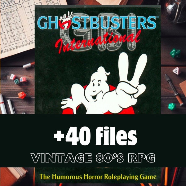 Ghostbuster RPG - +40 PDF - Vintage rpg - 80s - Nostalgia - Dungeon and Dragons - dnd - RPG - master material - resources