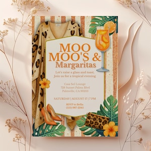 Moo Moo Gown Party Flyer - Etsy