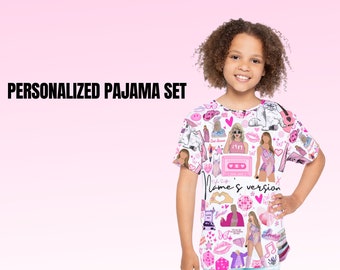 Personalized Swifties Inspired Pajama set | Taylor Fans Gift | Swifties Gifts | Personalized | Gift for Fan | Pajamas For kids & Women