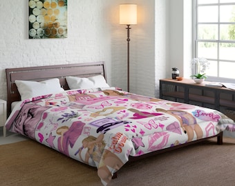 Swifties Inspired Comforter | Bedding | Taylor Fans Gift | Taylor Room Decor | Swifties Gifts | Swiftie room decor | For Swifties