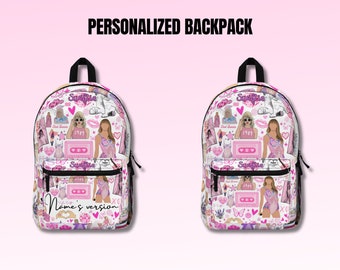 Personalisierte Swiftie inspiriert Rucksack | Swiftie Merch | Knickerbocker | Geschenke für Swiftie | Swifties Tasche | Swiftie Tasche