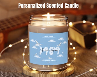 1989 Personalized Swifties Inspired Candle | Personalized Candle | Gifts for Her | Swifties Gifts | Birthday Era Candle | Birthday Gift