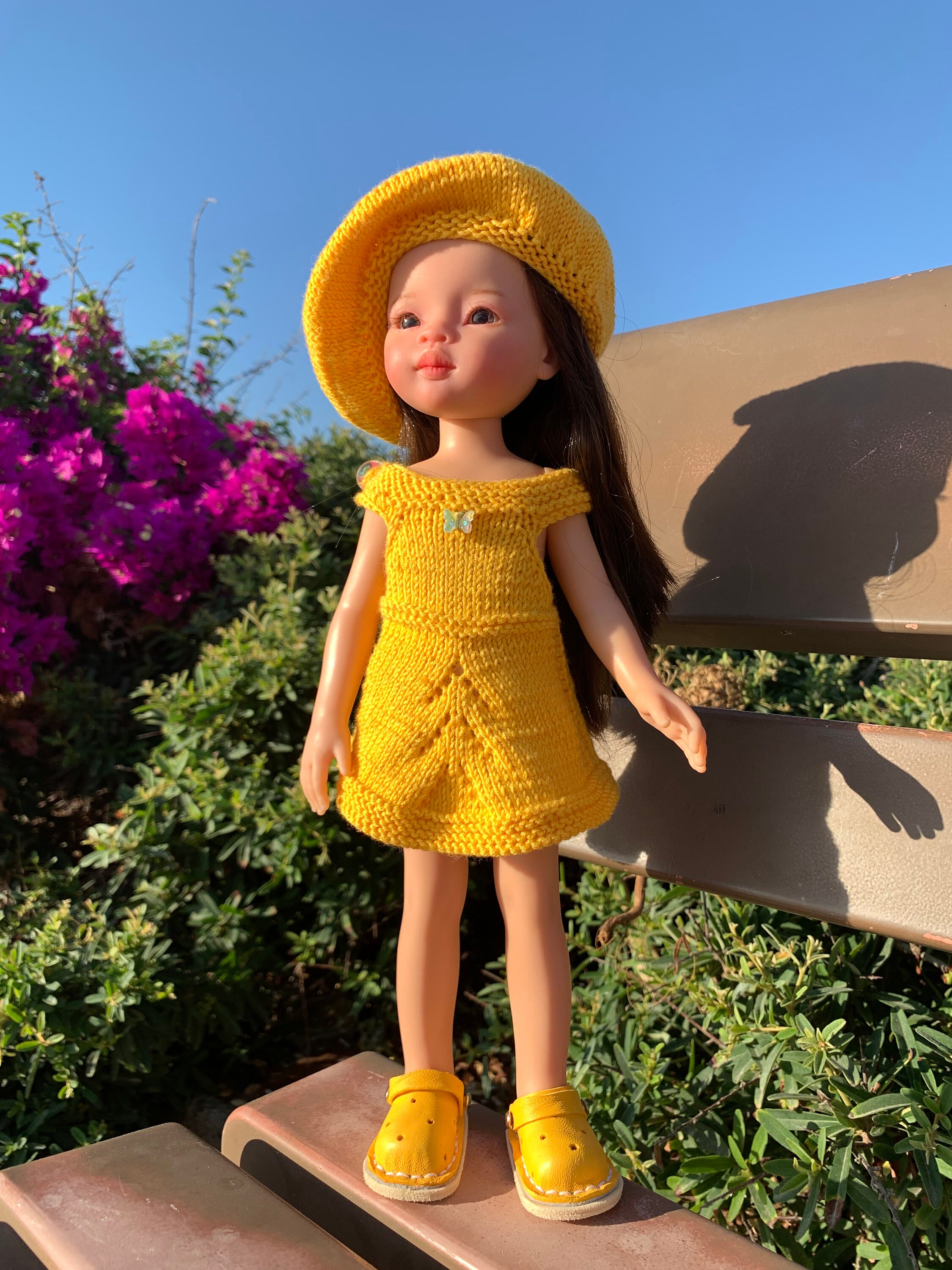 PDF SIMPLE Doll Beret Knitting Pattern & Tutorial Paola Reina Digital