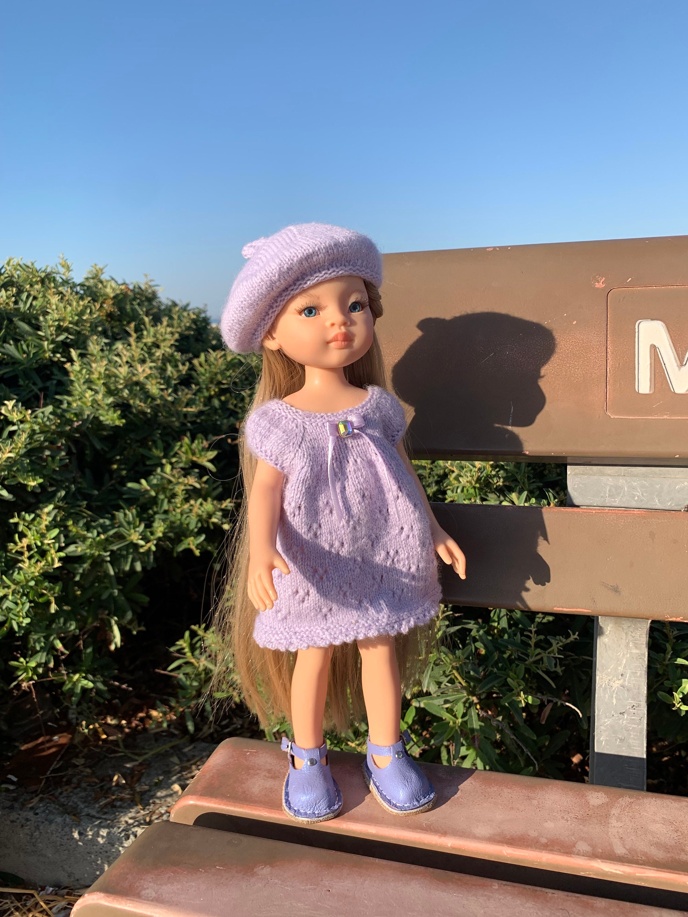 PDF SIMPLE Doll Beret Knitting Pattern & Tutorial Paola Reina Digital