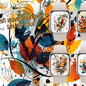Apple Watch Wallpaper Autumn leaves Bundle 1, abstract, surreal, Fall color, Fall Watch Face, autumn Wallpaper