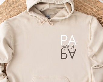 Personalized PAPA Hoodie, Gift for best dad, Father's day gift, Dad Hoodie with children's names, Papa monogram, Papa gift, Minimalist