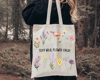 Baumwolltasche, Tote Bag Blumen, Tote Bag Blumen, Einkaufstasche, Einkaufstasche, Blumen Canvas, Schultertasche, wiederverwendbare Tasche, süße Tragetasche