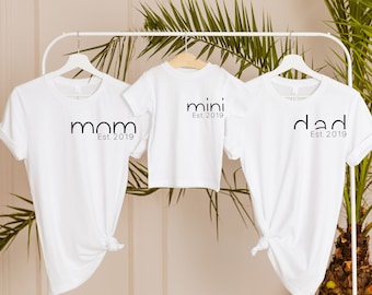 Family matching Shirts, Matching Family Outfit, 1st Mothers Day, Mom Dad Mini Shirts, Mom and me Shirts, Daddy and me Shirt, Mothers Day Tee