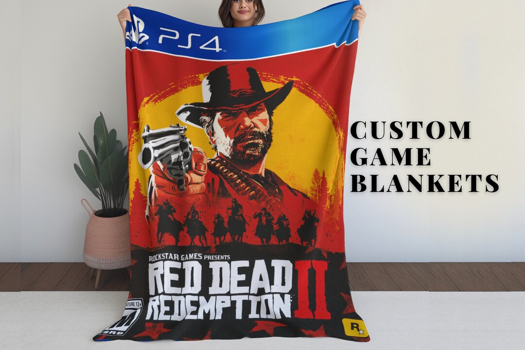 Custom Red Dead Redemption Gamers Blankets With Name Red Dead