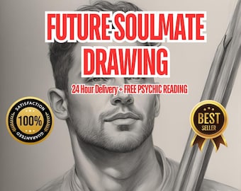 Future Soulmate Drawing: Detailed Pencil Portrait & Psychic Reading