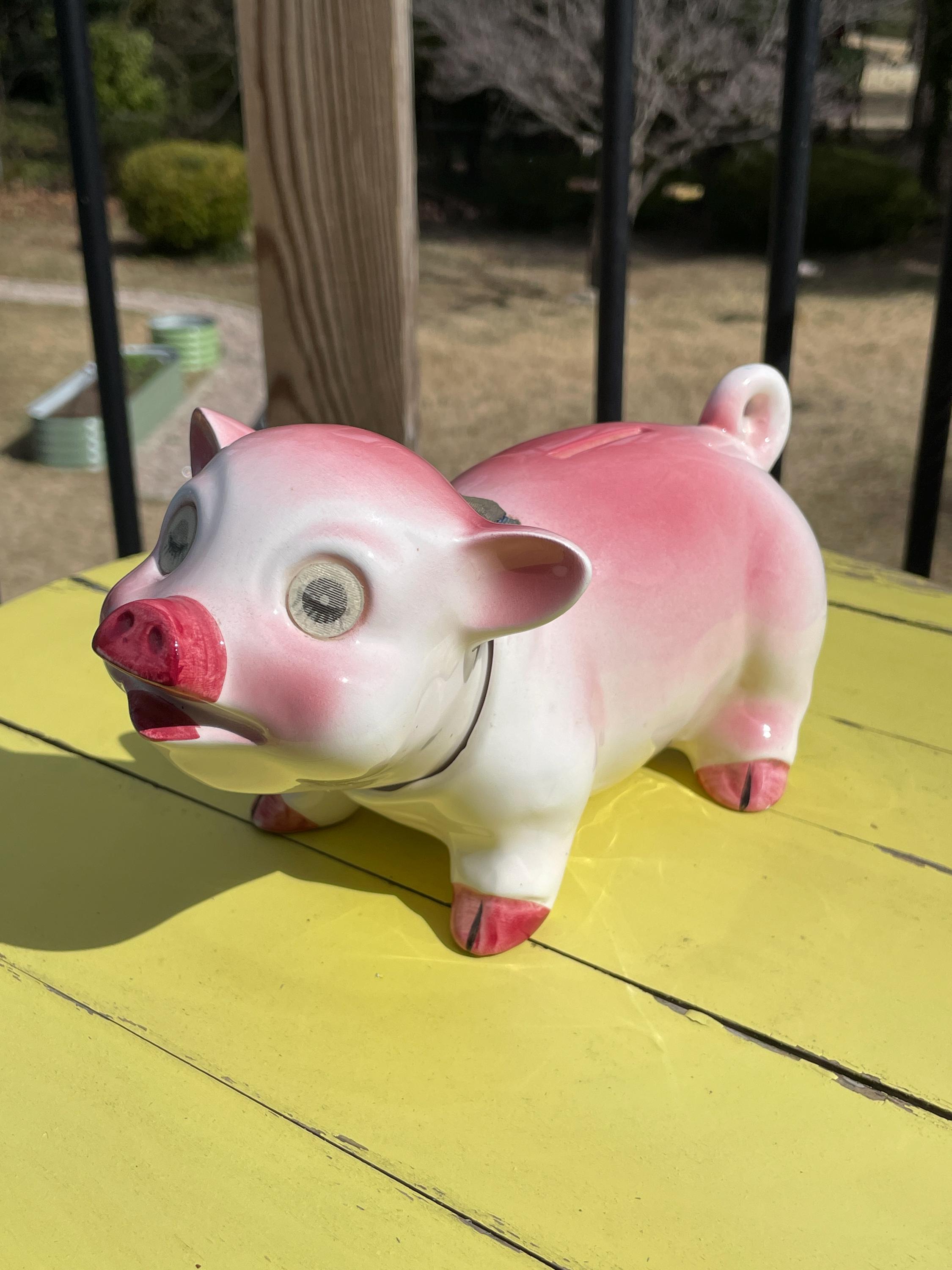 【1950s USA vintage】piggy bank ブタ 貯金箱 1950s USA vintage】piggy bank ブタ 貯金箱