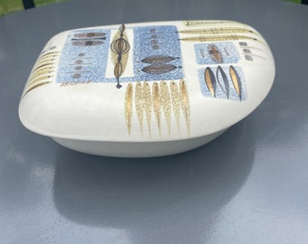 MCM Sascha B. (Brastoff) lidded ceramic trinket dish box
