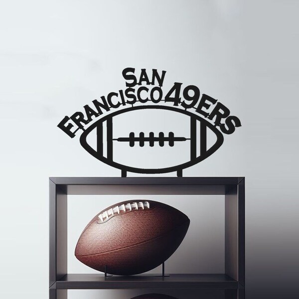 NFL San Francisco 49ers Schild 3D - Mann Geschenkidee Sport Home Decor Geschenk Fan National Football League Super Bowl Wanddekoration