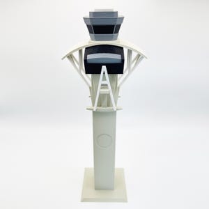 Los Angeles "LAX" Airport Tower Model - Realistic Air Traffic Control (ATC) Tower - Miniature Home Decor Airport Model