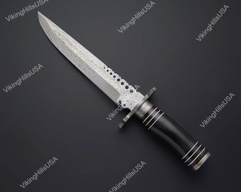 Handmade Damascus knife, Custom knives, Fixed blade knife, Anniversary Gifts, Gift for father, Best Personalised Christmas gift for him/ her