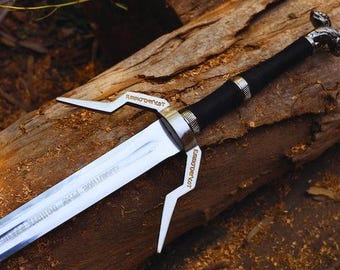 Best Handmade Steel Sword with shield, Sword with Scabbard, Best Birthday Gift, gift for Boyfriend, Anniversary Gifts, Custom Gift for mens