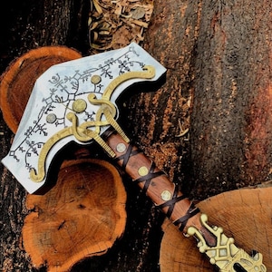 God Of War Ragnarok Mjolnir - Thor&#39;s Hammer Souvenir - God Of War Thor Hammer - Cosplay Thunder Hammer Replica - GOW Gifts - God Of Thunder