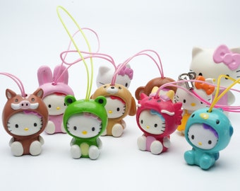 Hello Kitty telefoonhangers | Capsule Toys jaren 90 | Bedels voor aan telefoon | Pick your favorite