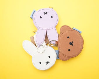 Miffy Coin Purse Keychain – Miffy Bag Charm– Kawaii Wallet – Bag Charm Gift Idea – Boris Beer & Miffy Design