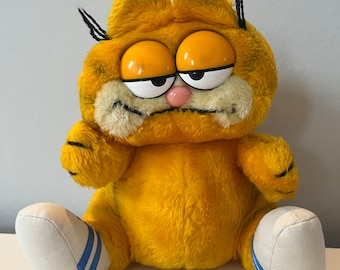 Peluche Garfield rare des années 90 Jim Davis | Chat orange