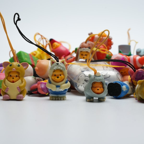 Peek A Pooh telefoonhangers | Capsule Toys jaren 90 | Bedels voor aan telefoon | Pick your favorite
