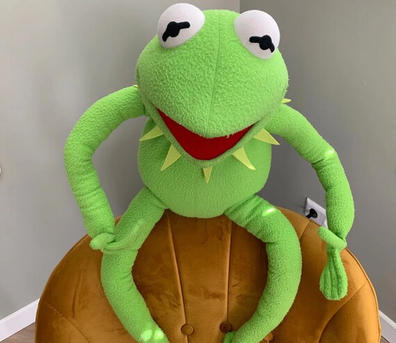 Rare Kermit the Frog Produced by Applause 1993 Kermit the Frog Vintage Plush Muppet Plush the Muppet Show 40 Inches 1 M Etsy