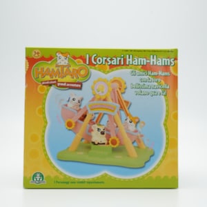 Hamtaro pirate ship|Vintage hamtaro speelset | Vintage japanse hamster figuren | Hamtaro Verzamelobject|