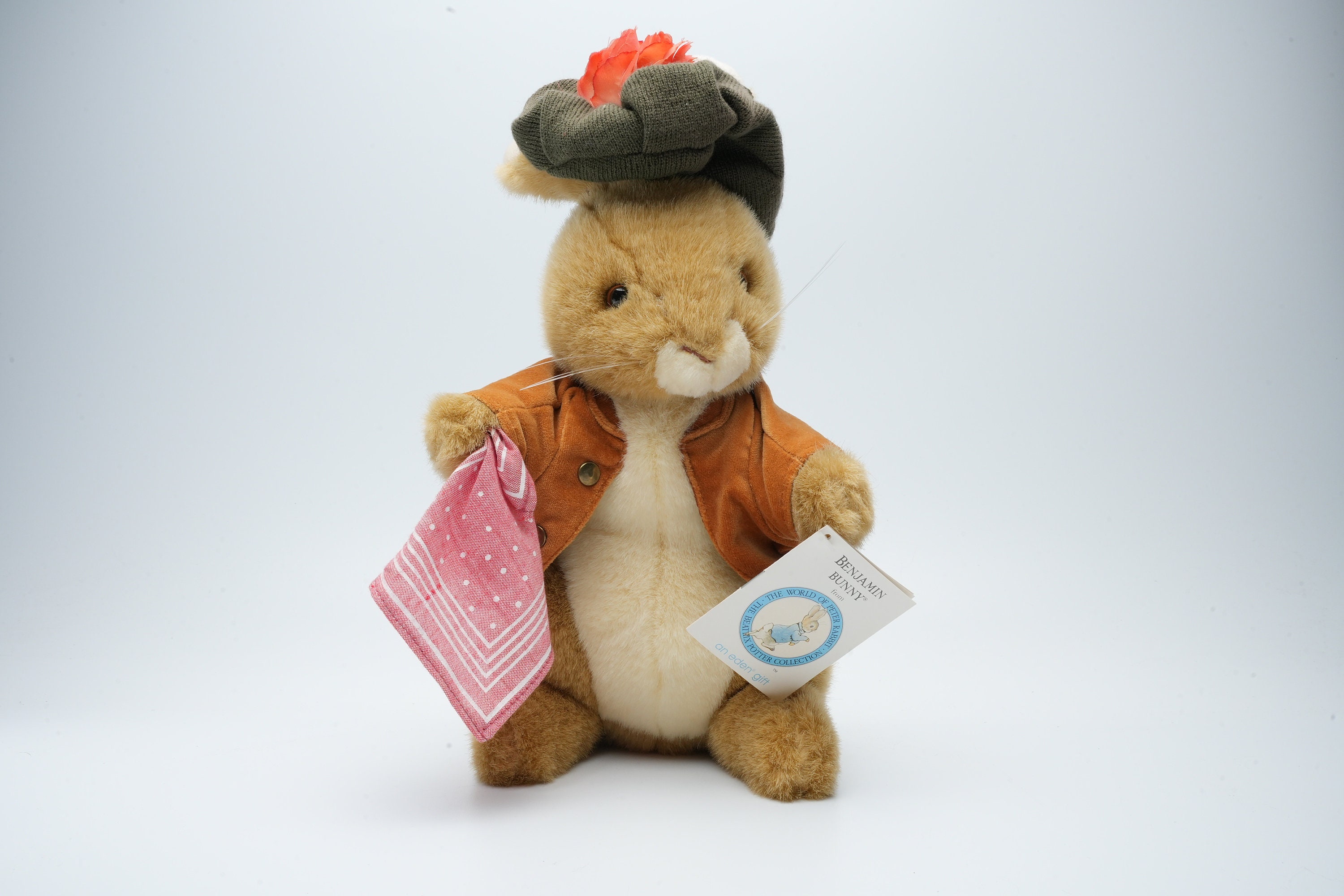 Vintage Benjamin Bunny Plush Peter Rabbit by Eden| Retro Cuddly